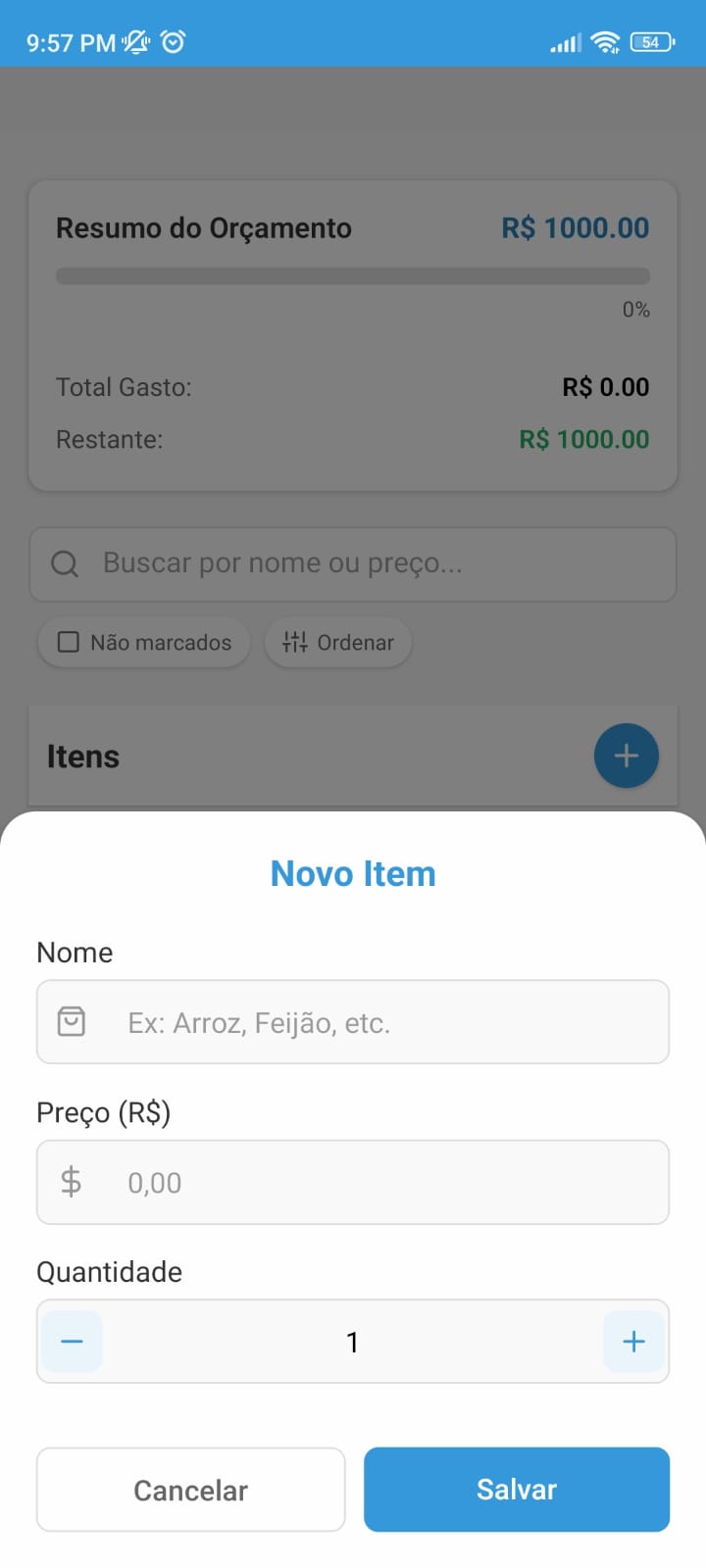 Tela do aplicativo 3